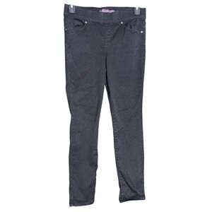 Gloria Vanderbilt Amanda 90s Pants Women's Size 8 Black Pull On Stretch‎ Denim